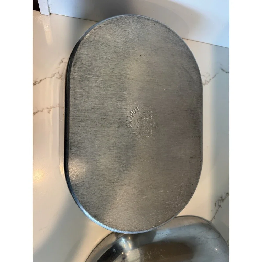 GHC Magnalite 17 QT Cast Aluminum Roaster W/ Lid, With Trivet Dutch Oven